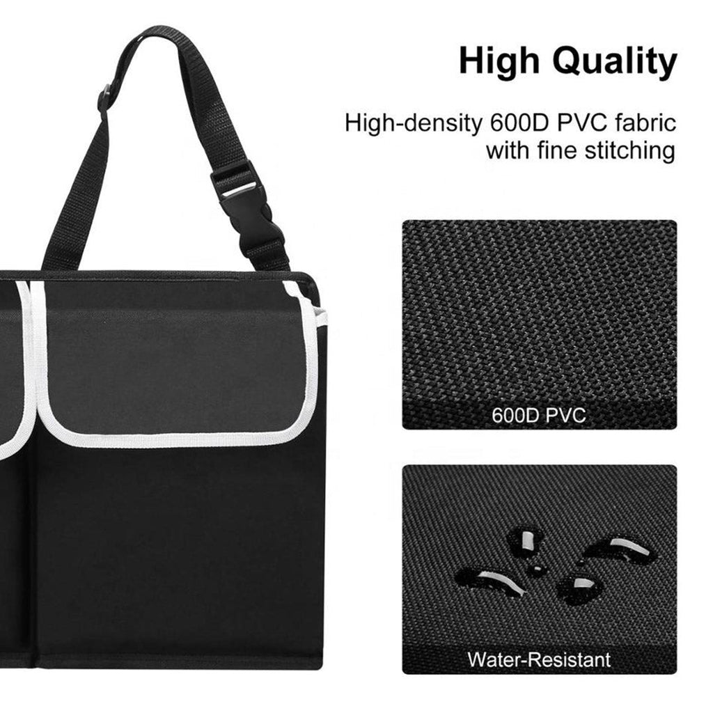 NNEAGS Oxford Cloth Car Storage Trunk Organiser Backseat Multi-Purpose Interior Accessories Black