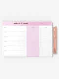 Weekly Planner Pad + 2 Rose Gold Pens