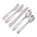 Gibson Home Hulton 20 Piece Stainless Steel Flatware Set in Silver