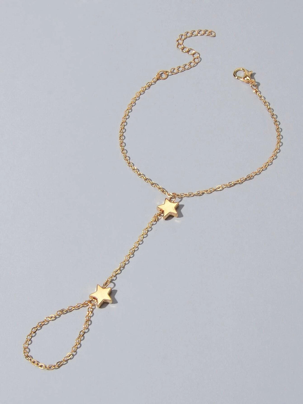 Fashion Jewellery Gold Chain Star Slave Bracelet with Finger Women Accessories