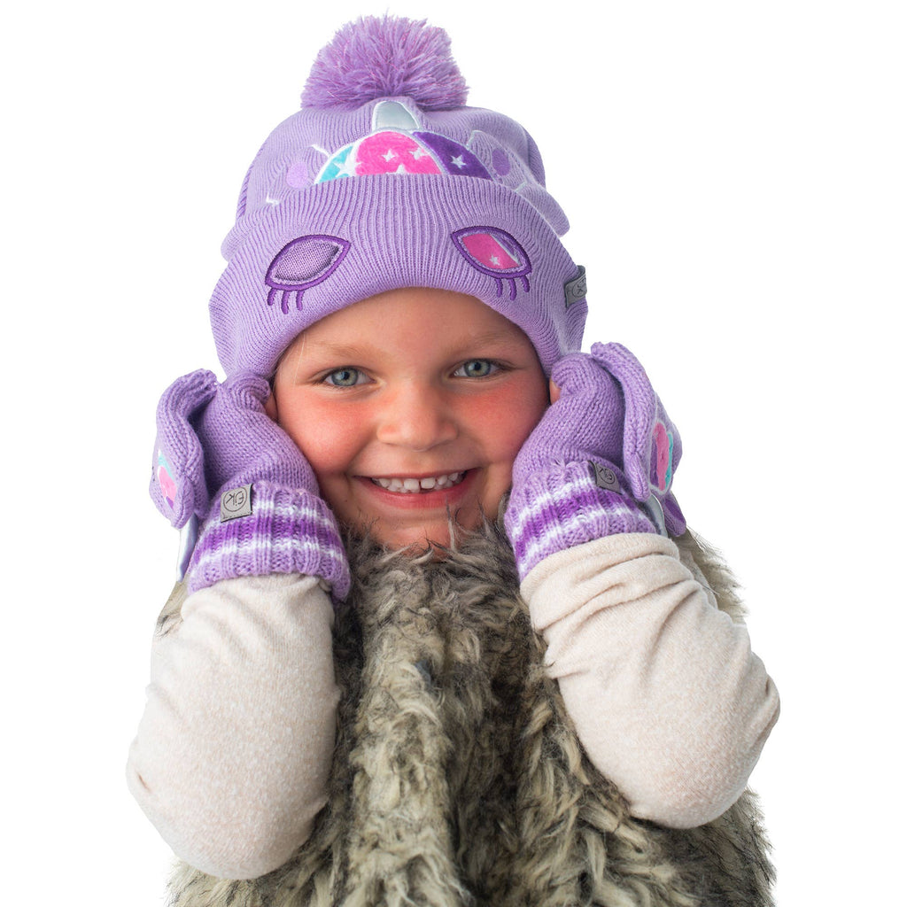 Unicorn Knitted Kids Beanie