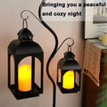 18" & 11.5" High Hanging Candle Lanterns with LED Pillar Candles