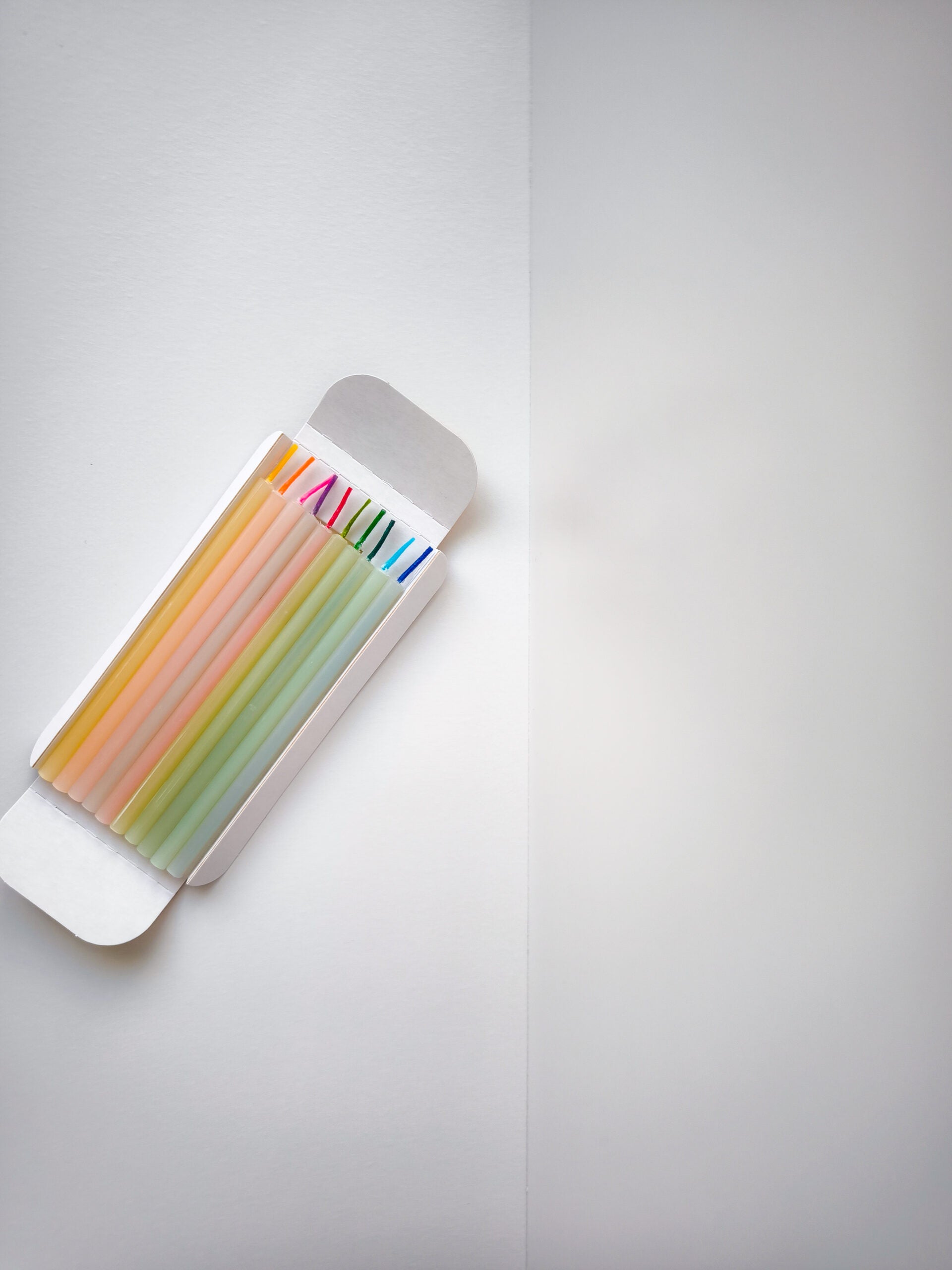 white beeswax Birthday Candles